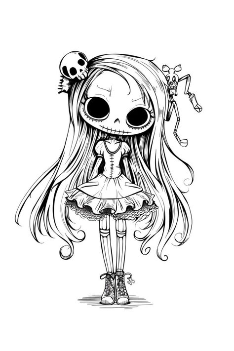 Halloween Art Ideas, Scary Coloring Pages, Creepy Skull, Halloween Coloring Sheets, Witch Coloring Pages, Halloween Coloring Book, Coloring Pages For Girls, Halloween Tattoos, Halloween Coloring Pages