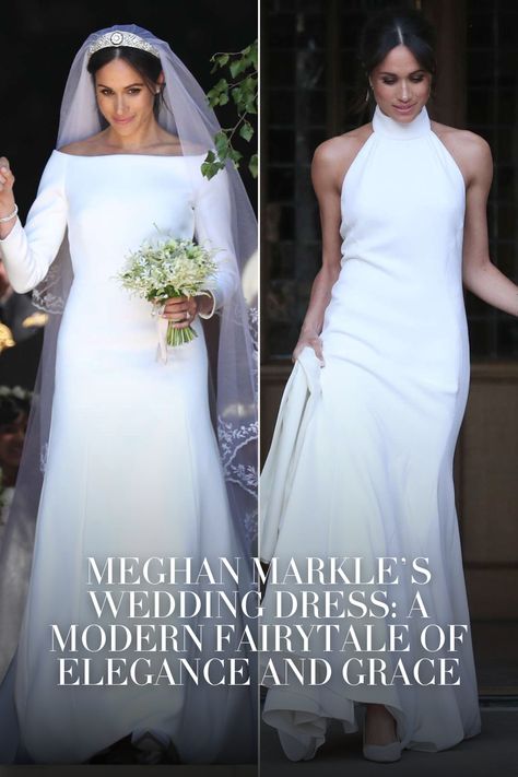 Meghan Markle's Wedding Dress: A Modern Fairytale of Elegance and Grace Meghan Markle Wedding Pictures, Meghan Wedding, Meghan Markle Dress, Harry And Meghan Wedding, Meghan Markle Wedding Dress, S Wedding Dress, Modern Royalty, Meghan Markle Wedding, Second Wedding Dresses