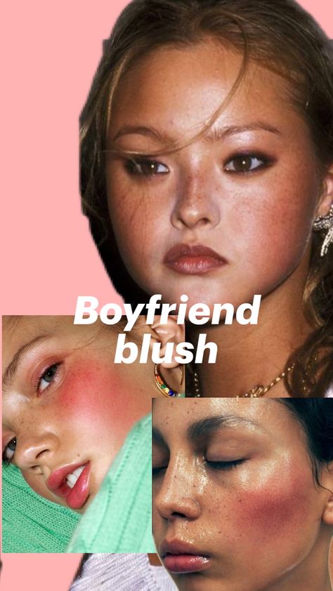 Boyfriend blush Blush Makeup, Cute Makeup, Makeup Inspo, Makeup Tutorial, Blush, Makeup, Hair, Beauty, Make Up