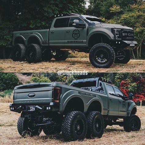 Dream Cars Lexus, Big Ford Trucks, Single Cab Trucks, 6x6 Truck, Trucks Lifted Diesel, Dually Trucks, Jacked Up Trucks, Kenworth Trucks, Ford Pickup Trucks