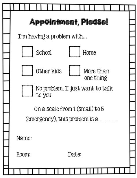 School Counselor Office Passes, Social Work School Office, School Counselor Classroom Management, Counselor Referral Form Elementary, School Counselor Self Referral, Guidance Counselor Office High School, Elementary Social Work Office, School Counselor Mailbox Ideas, Middle School Social Work Activities