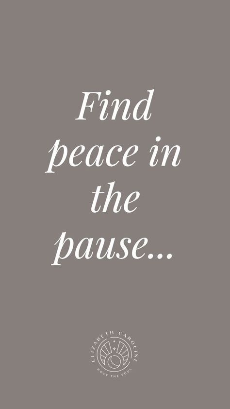 Find peace in the pause. Spiritual quote. Inspirational quote. Quotes to support in hard times. Zen quote. Mindfulness quote. Get more quotes and a free meditation over on our website. Free Mind Quotes Peace, Quotes About Pausing, Quotes About Peacefulness, Positive Meditation Quotes, Pause Quotes Inspirational, Pause And Reflect Quotes, Meditating Quotes, Zen Quotes Mindfulness, Peace Within Yourself Quotes