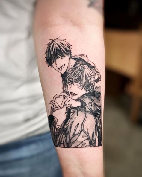 Given Mafuyu X Uenoyama, Mafuyu X Uenoyama, Given Mafuyu, Lgbt Tattoo, Mommy Tattoos, Manga Tattoo, Note Tattoo, Kawaii Tattoo, Doodle Tattoo