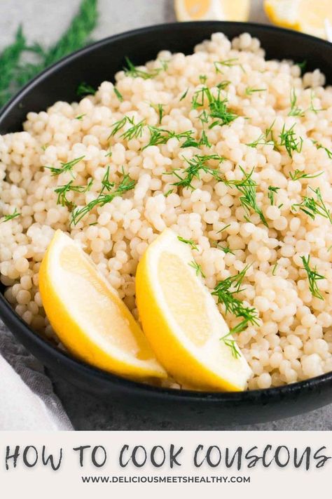 Learn how to cook couscous perfectly every time with these top tips. Perfectly fluffy, it's ready to serve in minutes and is so versatile. Seasoned Couscous Recipes, Best Couscous Recipe, Cook Couscous, Pearl Couscous Recipes, Pasta Macaroni, Making Couscous, Baking Techniques, Pearl Couscous, Couscous Recipes