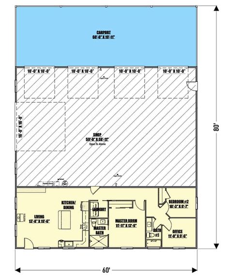 Rv Casita Floor Plans, Man Cave Floor Plan, Rv Port Homes Floor Plans, Shop With Living Quarters 40x60, Rv Port Homes, Rv Barn With Living Quarters, Garage With Living Quarters One Level, 40x60 Shop With Living Quarters, Shop With Living Quarters Plans