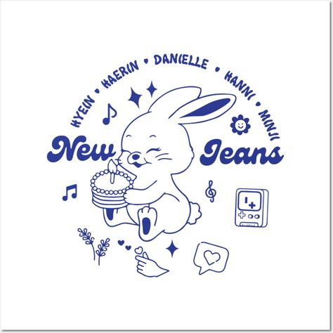 Newjeans New Jeans, Denim Photoshoot, Money Cat, Bunny Logo, Jeans Logo, Tv Girls, Trending Svg, T Shirt And Jeans, 로고 디자인