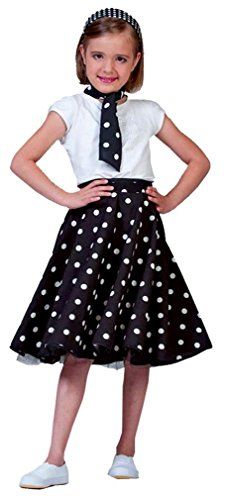 Black Sock Hop Kids Costume by Wonder Costumes Best Halloween Costumes & Dresses USA Sock Hop Costumes, Black And White Costume, White Halloween Costumes, Black White Halloween, Sock Hop, Black And White Girl, Under The Skirt, Funny Fashion, Black And White Skirt