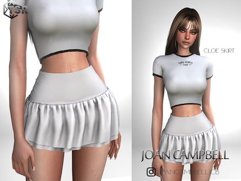 The Sims Resource - Cloe Skirt Halloween Suits, Sims 4 Cc Makeup, Chest Piece Tattoos, Sims Hair, Sims 1, Sims 4 Cc Finds, Sims 4 Clothing, The Sims4, Sims Mods