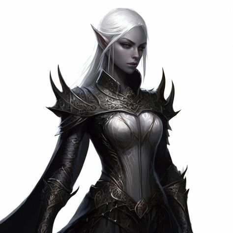 "Drow elf, spider priestess, flat …" — image created in Shedevrum Drow Art, Elf, Art