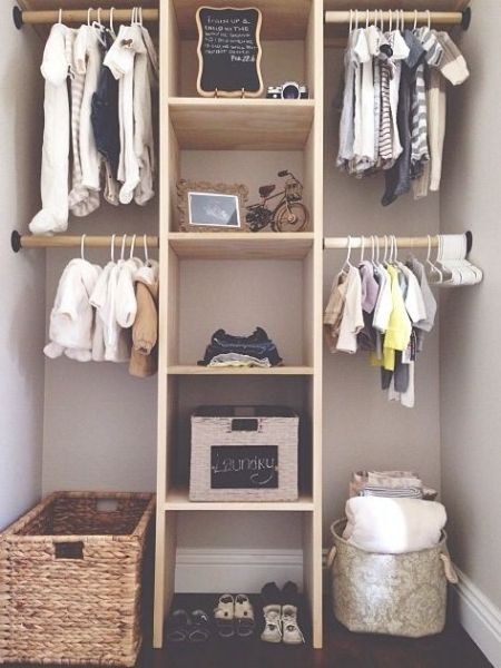 Practical Nursery, Nursery Closet, Kids Closet Organization, Baby Closet, Kid Closet, Nursery Organization, Nursery Storage, Cases Diy, Girl Closet