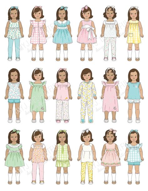 DIY Paper Dolls: Printable Templates for Craft Enthusiasts Childrenswear Illustration, Doll Stickers, Clothes For Dolls, Diy Sandals, Quiet Activities, Stickers Digital, Kids Dress Up, Photo Stickers, Paper Dolls Printable