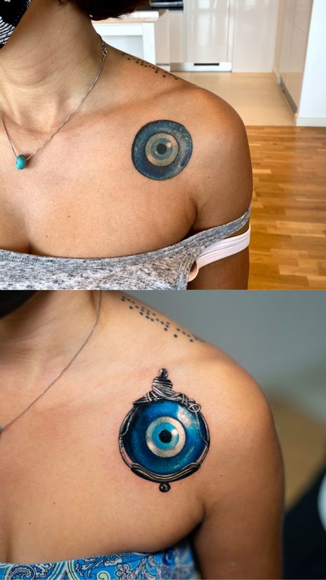 Tattoo Jewelry, Evil Eye Tattoo, Rock Tattoo, Girl Back Tattoos, Evil Eye Art, Rock Cover, Mother Tattoos, Tattoos For Black Skin, Friendship Tattoos