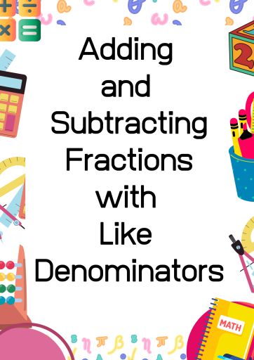 4th Grade Math – Adding and Subtracting Fractions with Like Denominators – Library of Learning Resources Adding And Subtracting Fractions With Like Denominators, Adding Improper Fractions, Adding Fractions With Like Denominators, Subtract Fractions, Proper Fractions, Mixed Fractions, Add And Subtract Fractions, Adding Fractions, Adding And Subtracting Fractions