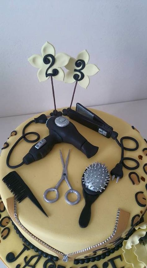 Hair Stylist Cake, Cosmetology Cake, Hairdresser Cake, Girly Cakes, Make Up Cake, Cakes For Women, Cake Pictures, Novelty Cakes, Special Cake