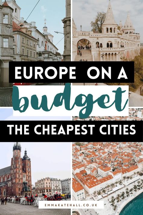 10 Insanely Cheap Cities in Europe for Budget Travellers - Emma Kate Hall Cheap European Cities, Places To Travel In Europe, Kate Hall, Cheapest Places To Travel, European Cities To Visit, City In Europe, Home Side Hustle, Emma Kate, Travel In Europe