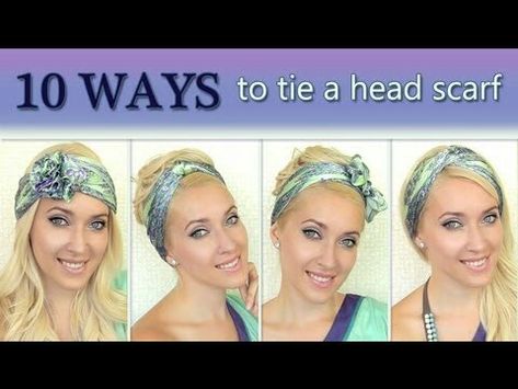 How To Wear Headbands, Head Turban, Wear A Scarf, Scarf Tutorial, Hair Turban, Head Scarves, Ways To Wear A Scarf, How To Wear A Scarf, Head Ties