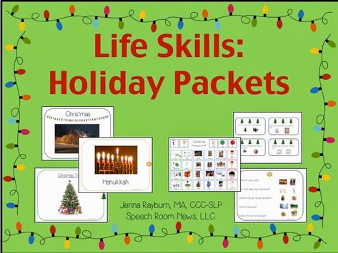 Daily Living Skills, Structured Teaching, Communication Boards, Functional Life Skills, Therapy Activity, Self Contained Classroom, Holiday Stories, Living Skills, Life Skills Activities