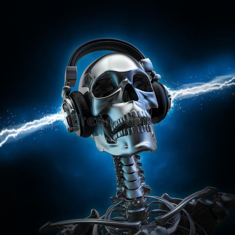 Headphones Tattoo, Skull Headphones, Halloween Playlist, Sound System Speakers, Headphones Design, Tech House, Skull Artwork, Mp3 Players, Soul Music