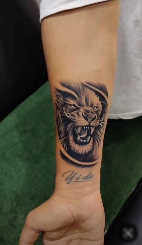 Tattoo Designs Men Small Hand, Lion Tattoo Design Forearm, Surya Tattoo, Lion Tattoo Men, Leones Tattoo, Lion And Rose Tattoo, Leon Tattoo, Om Earrings, Tattoo Design For Hand