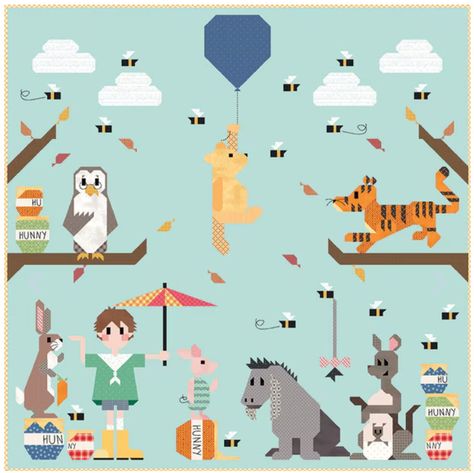 Still have some preorders for this adorable 100 Acre Sew Along Quilt kit from @arteastquiltingco featuring @rileyblakedesigns prints! In the kit you will receive all the fabric for this 70" x 70" quilt top (over 54 different prints!), binding, 9 monthly patterns mailed to you each month for the sew along, and all provided in an adorable keepsake box. This is a limited release - so get them while they last! Items shipping or for local pickup - October 2024 Find this now on the website at this... Wood Quilt, 100 Acre Wood, Map Fabric, Riley Blake Fabric, Box Patterns, Quilt Sizes, Quilt Kits, Quilt Kit, Riley Blake