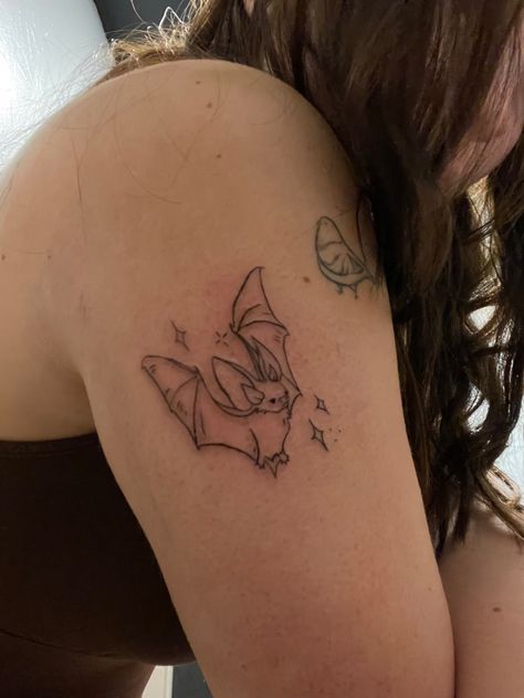 Bat Tattoo, Sick Tattoo, Theme Tattoo, Cute Little Tattoos, Cute Tiny Tattoos, Aesthetic Tattoo, Dream Tattoos, Black Ink Tattoos, Dope Tattoos