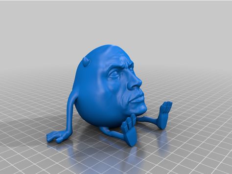 Funny 3d Prints, Cool 3d Prints, My Files, Funny Science, 3d Printed Objects, Mike Wazowski, Rock Johnson, The Rock Dwayne Johnson, Funny Science Jokes