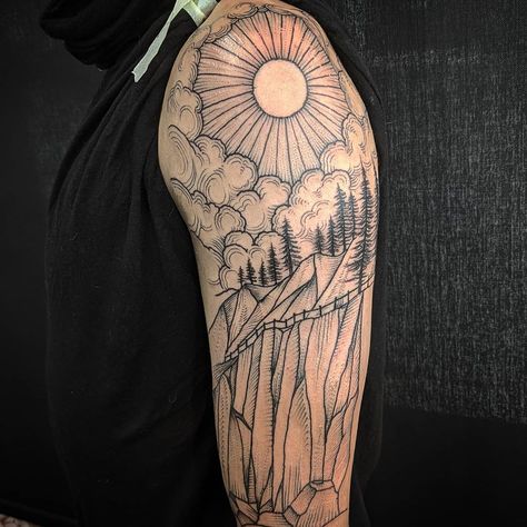 Wyatt Hesemeyer on Instagram: “BOOKS OPEN!! Here is the start of a Big Sur coastline sleeve for @sewill12 !! #bigsur #ocean #landscapetattoo #blacktattoos #btattooing…” Big Sur Tattoo, Big Sur Coastline, Books Open, Landscape Tattoo, B Tattoo, Big Sur, Dreamcatcher Tattoo, Black Tattoos, The Start