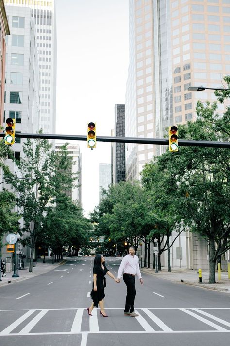 Charlotte Engagement Photos, Uptown Charlotte Nc, Downtown Charlotte, Sun Flare, Great Names, Winter Engagement Photos, Charlotte Wedding, Location Photography, Convention Center