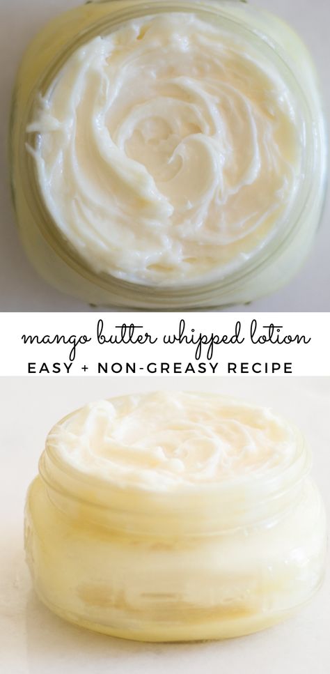 Whipped Mango Body Butter, Mango Butter Lotion, Diy Body Butter Recipes, Mango Body Butter, Homemade Lotions, Whipped Lotion, Homemade Body Butter, Diy Body Butter, Lotion Recipe