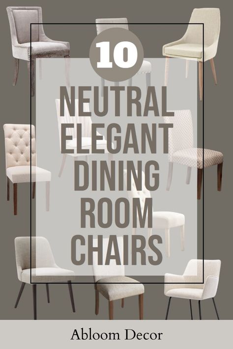 ten neutral upholstered dining room accent chairs Dining Chair Ideas, Dining Room Accent Chairs, Chair Ideas, Elegant Dining Room, Contemporary Dining Chairs, Rectangle Table, Elegant Dining, Chair Fabric, Upholstered Dining Chairs