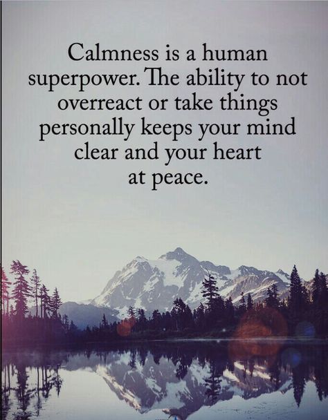 CALMNESS is a human superpower. The ability to not overreact or take things personally keeps your mind clear and your heart at peace. Encouraging Sayings, How To Believe, Frosé, Inspirational Thoughts, Quotable Quotes, A Quote, Wise Quotes, Meaningful Quotes, Great Quotes