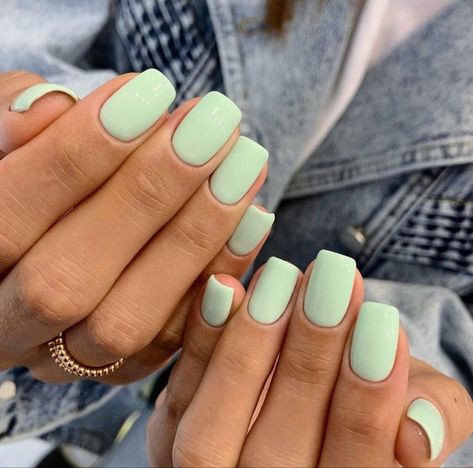 Squared Short Gel Nails, Square Dip Nails, Nail Colors That Make You Look Tan, Summer Gel Nails, Wow Nails, Simple Gel Nails, Casual Nails, Simple Acrylic Nails, Cute Gel Nails