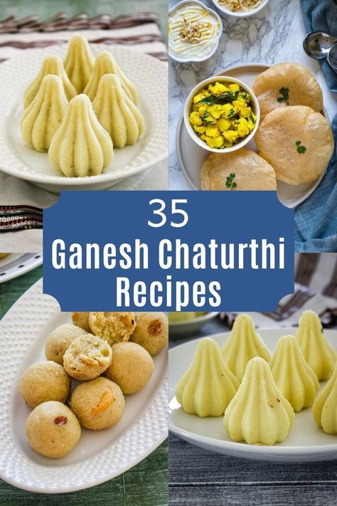 Here I am sharing the list of sweets and savories Maharashtrian Ganesh Chaturthi recipes from the blog. All recipes have step by step photo instructions. Ganesha Chaturthi is the Hindu festival celebrated in honor of the Lord Ganesha. This festival is also known as ‘Vinayak Chaturthi’ or ‘Vinayaka Chavithi’ in other regions of India. Vinayak Chaturthi, Vinayaka Chaturthi, Sweet Pongal, Vinayaka Chavithi, Modak Recipe, South Indian Snacks, Most Delicious Food, Ganapati Bappa, Diwali Sweets