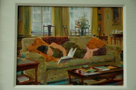 David Hettinger, Motherhood Painting, Piskel Art, Women Reading, Galleria D'arte, Reading Art, 인물 드로잉, Woman Reading, Reading A Book