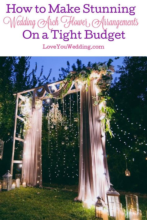 Aesthetic Wedding Arch, Wedding Arch Without Flowers, Wedding Flower Display, Wedding Without Flowers, Diy Wedding Arch Flowers, Garden Wedding Arch, Copper Wedding Arch, Wedding Arch Rental, Wisteria Wedding