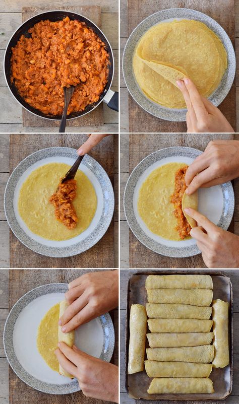 Chickpea Taquitos, Buffalo Chickpea, Plats Healthy, Vegan Cheese Sauce, Beef Meatballs, Vegan Cooking, Vegan Foods, Vegan Eating, Vegan Dishes