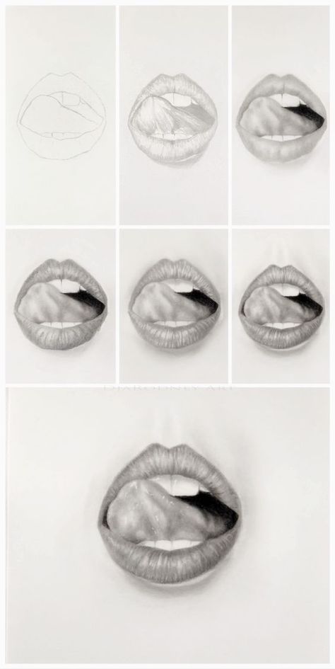 Lips drawing, Smiley Lisps, Tongue Sticking Out , Click on the link to watch the video How To Draw Lips, Drawing Lips, Video Drawing, Lips Sketch, Draw Lips, Lip Drawing, Mouth Drawing, Pencil Art Drawings, Realistic Drawings