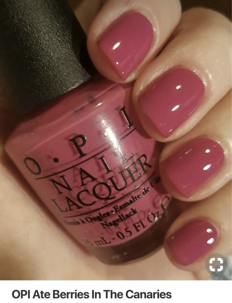 Nails Opi Colors, Fall Fingernails, Opi Strawberry Margarita, Nail Color Designs, Opi Nail Polish Colors, Natural Looking Nails, Natural Nails Manicure, Opi Gel Nails, Pretty Fingers