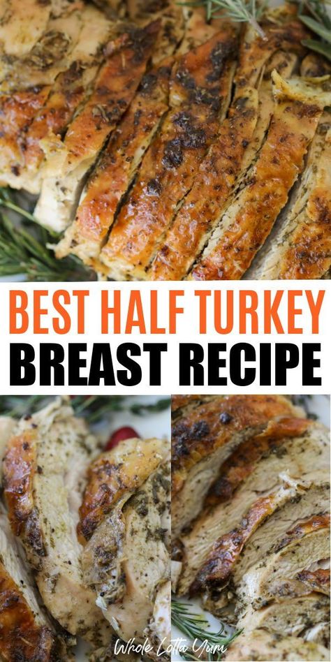 Half Turkey Breast Recipe, Honey Baked Turkey Breast, Best Turkey Breast Recipe, Honey Baked Turkey, Honey Glazed Turkey, Baked Turkey Breast, Half Recipe, Best Turkey Recipe, Turkey Breast Crockpot