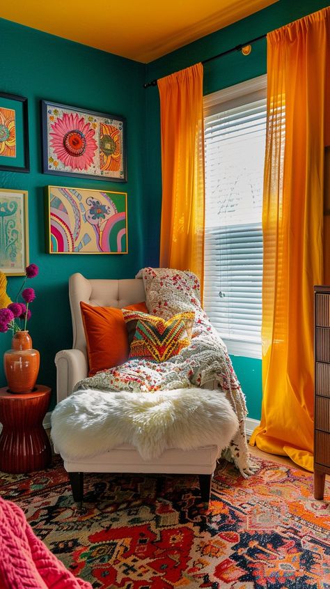 15 Eclectic Bedroom Ideas For A Unique Space - Planted Shack Eclectic Maximalism Bedroom, Maximalism Bedroom, Eclectic Bedroom Ideas, Eclectic Bedroom Design, Oversized Pendant Light, Old Bed Frames, Beds For Small Rooms, Eclectic Maximalism, Unique Bedroom