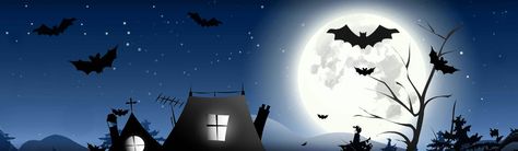 bats at night fantasy images | blue-halloween-bats-spooky-scary-night-header Blue Halloween Twitter Header, Halloween Notion Banner, Halloween Notion Cover, Halloween Header, Halloween Twitter Headers, Halloween Aesthetic Banner Gif, Purple Halloween Banner Gif, Happy Halloween Pictures, Cute Twitter Headers