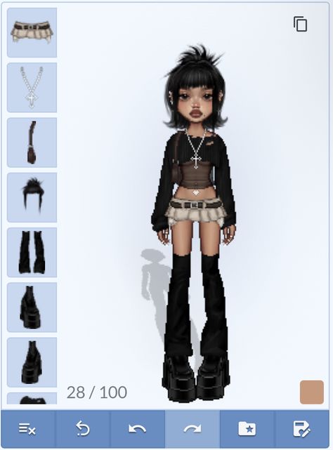 Ever Skies Outfits, Gyaru Everskies, Bratz Outfits, Everskies Characters, Pixel People, Wwe Outfits, Everskies Outfits, Idol Fashion, Sky Fit