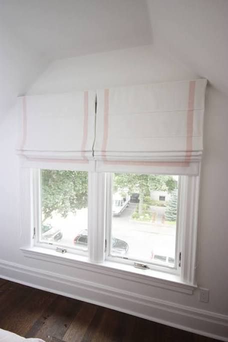 Roman Shades for Classroom Windows Outside Mount Roman Shades, White Roman Shades, Linen Roman Shades, Relaxed Roman Shade, Roman Curtains, Flat Roman Shade, Custom Roman Shades, Pink Border, Nursery Room Inspiration