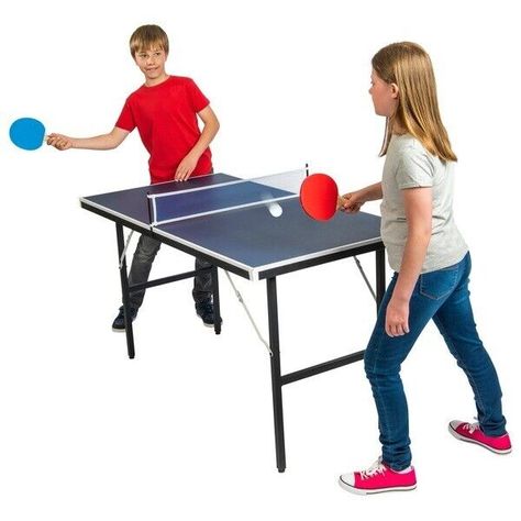 Foldable 4.5ft Table Tennis Game Table Table Tennis Game, Tennis Game, Foldable Table, Game Table, Table Tennis, Table Games, Game On, Family Gatherings, Tennis