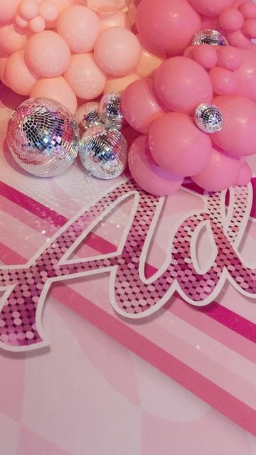 Woo’em Design•Event Signage on Instagram: "Come on Barbie, Let’s Go Party…Disco style. If this doesn’t make you feel like dancing, I don’t know what will💃🏽🪩🕺🏾 📸: @macylimadecor" Party Signage, Disco Style, Event Signage, Design Event, Disco Party, I Don T Know, Don T Know, Make You Feel, Feel Like