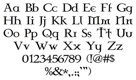 Celtic Garamond the 2nd Font by No Images | FontSpace Scottish Font, Celtic Calligraphy, Gaelic Font, Clan Tattoo, Irish Font, Garamond Font, Missions Conference, Celtic Fonts, Heinz 57