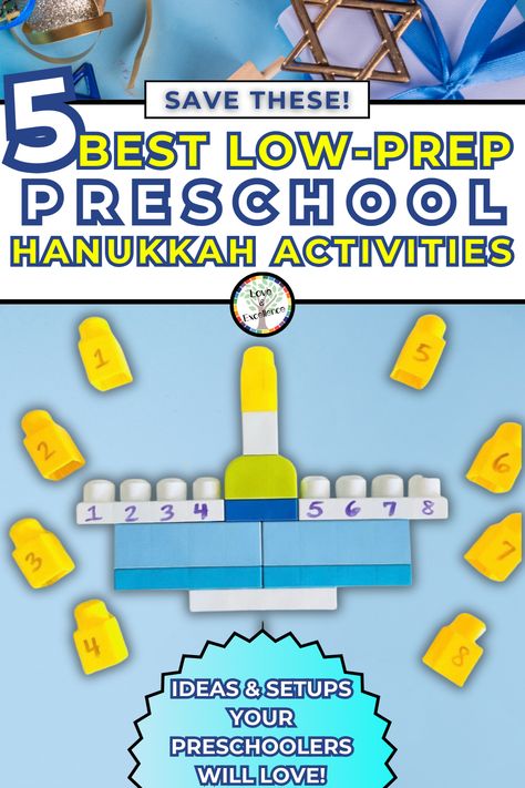 Learning about or celebrating Hanukkah at home or in the classroom?  Looking to pair learning and fun this Hanukkah season? You're in the right place! Here is a collection of tried and true play-based learning Hanukkah activities for preschoolers that will keep kids engaged and learning all season long! Montessori Hanukkah Activities, Hanukkah Activities For Preschoolers, Hannukah Preschool Activities, Hanukkah Activities Preschool, Hanukkah Preschool, Hanukkah Activities, Celebrating Hanukkah, Hanukkah Symbols, Hanukkah Activites