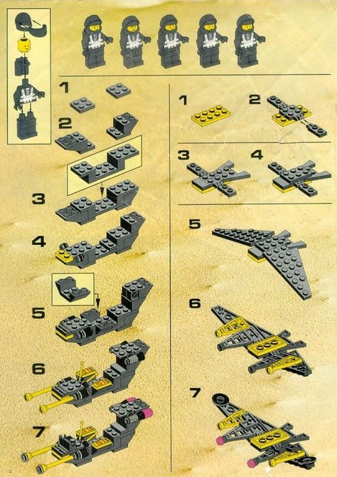 Lego Plans Printables, Old Lego Instructions, Lego Instructions Step By Step, Lego Plans, Lego Space Sets, Space Lego, Lego Tutorials, Lego Spaceship, Awesome Lego