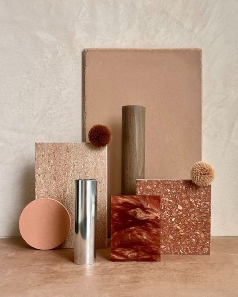 Terracotta Mood Board Interior, Monochromatic Maximalism, Material Palette Interior Design, Interior Design Materials, Materials Board Interior Design, Mark Henry, Mood Board Interior, Cmf Design, Joinery Design