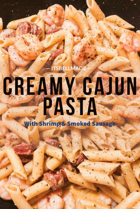 Cajun Shrimp And Sausage Pasta, Cajun Pasta Sauce, Pasta With Butter, Cajun Shrimp And Sausage, Crawfish Pasta, Cajun Pasta Recipes, Shrimp And Sausage Pasta, Creamy Cajun Shrimp, Cajun Sausage Pasta